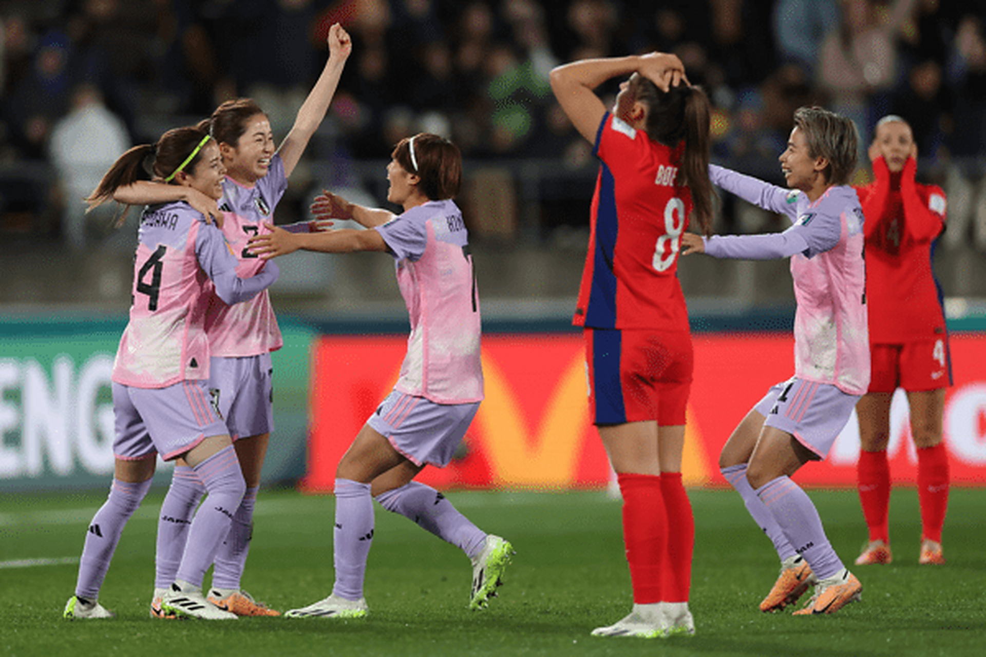 日本队在女足友谊赛中击败对手